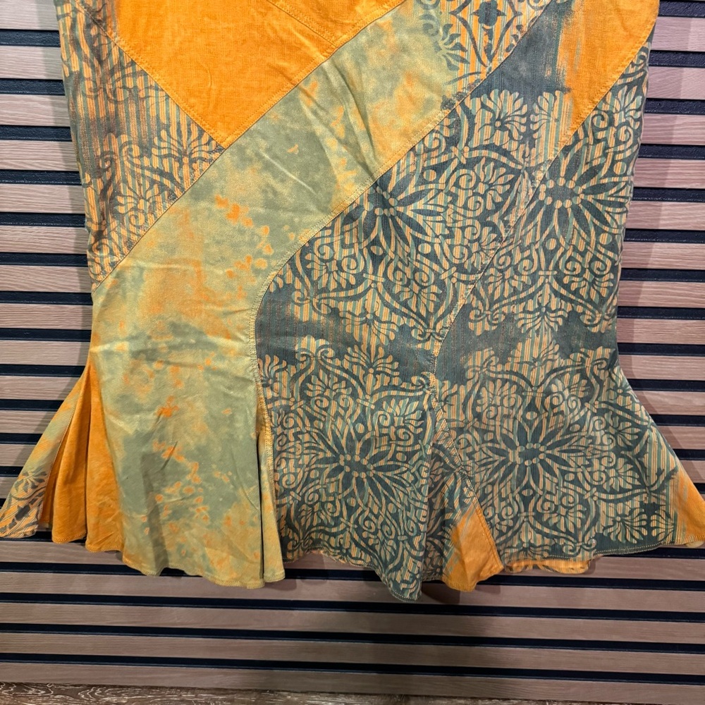 Alan Wez Women's Patterned Patchwork Midi Skirt I… - image 7